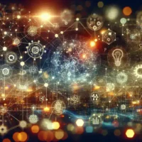 "Diagrama de microservicios mostrando soluciones avanzadas para gestionar topologías complejas en 2024, ilustrando interconexiones y flujos de datos eficientes."