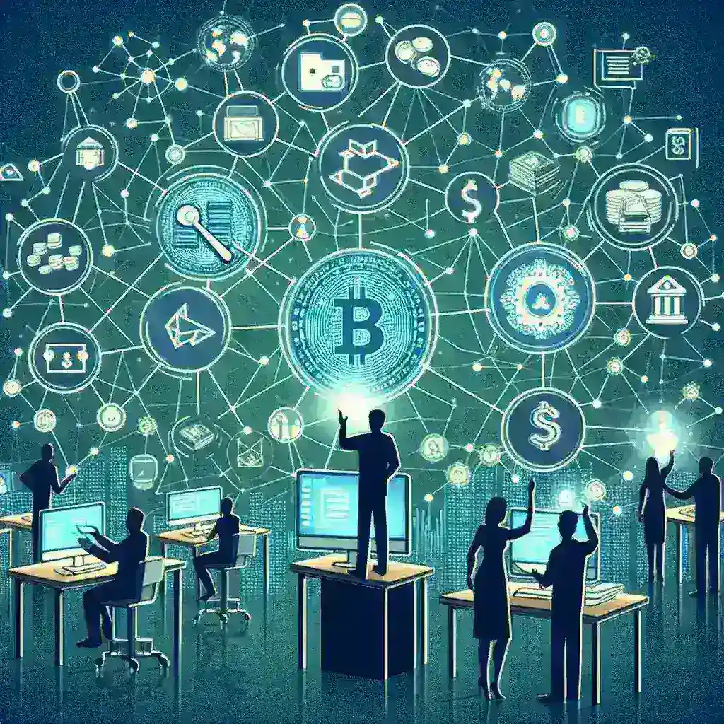 "Infografía sobre plataformas de microfinanciación que utilizan tecnología de verificación blockchain para mejorar la transparencia y seguridad en las transacciones financieras."