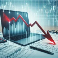 "Gráfica que muestra las ganancias trimestrales de Lenovo, resaltando una baja por debajo de las expectativas del mercado, en un análisis financiero reciente."
