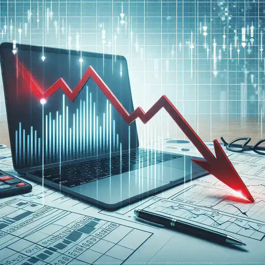 "Gráfica que muestra las ganancias trimestrales de Lenovo, resaltando una baja por debajo de las expectativas del mercado, en un análisis financiero reciente."