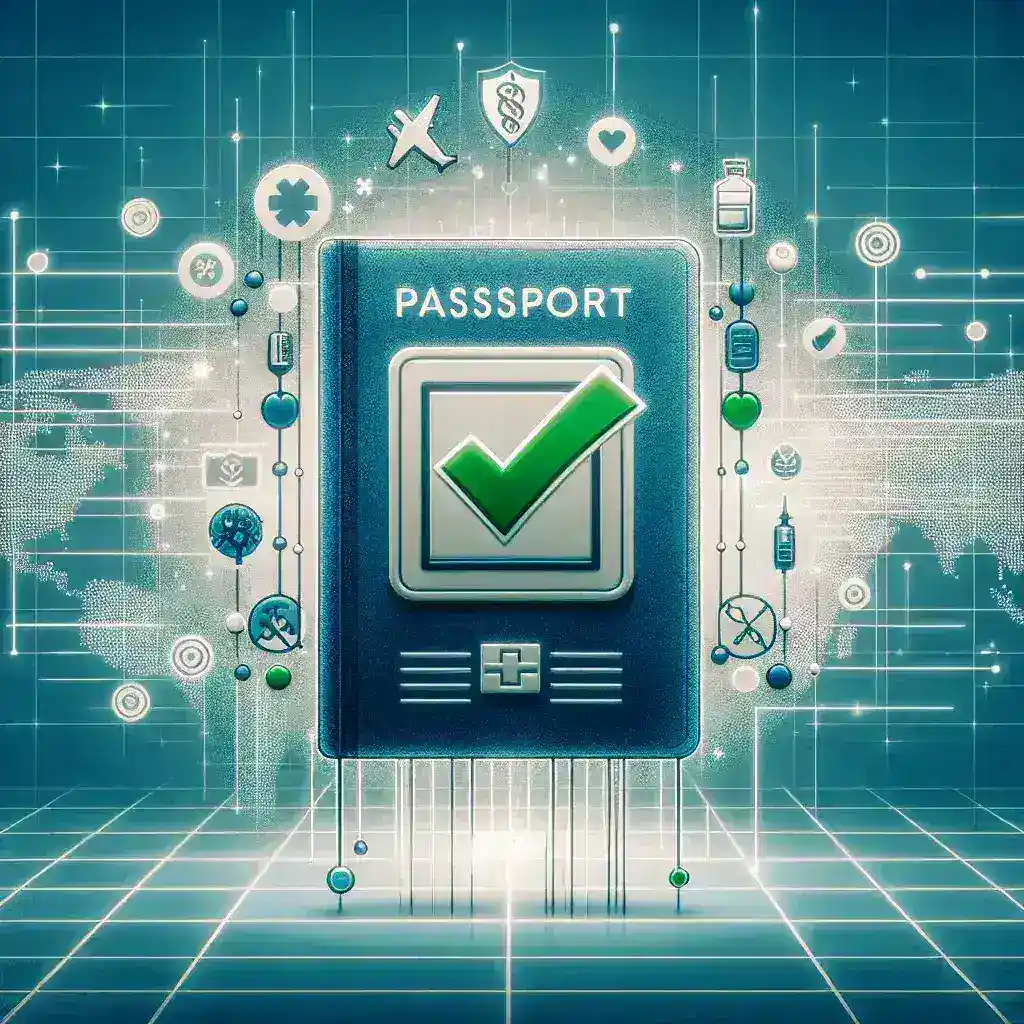 "Pasaporte digital de vacunas interoperable desarrollado por el Ministerio de Sanidad, ilustrando innovación en vacunación y salud pública."