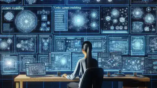 "Infografía sobre herramientas para modelar dependencias en sistemas complejos, destacando técnicas y software recomendados para profesionales en la guía completa."